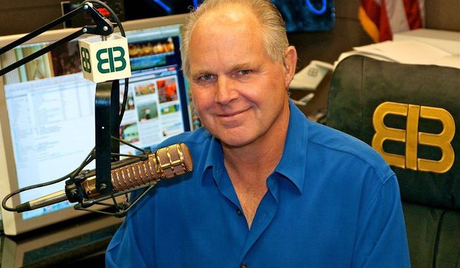 Matt Margolis, a columnist for PJMedia.com, a news and opinion site, wonders what the late talk radio host Rush Limbaugh would have thought about the indictment of former President Donald Trump this week. (AP Photo)