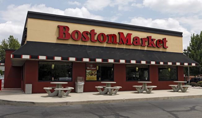 A Boston Market is pictured in Denver, Colo., on Wednesday, June 20, 2012. (AP Photo/Ed Andrieski) **FILE**
