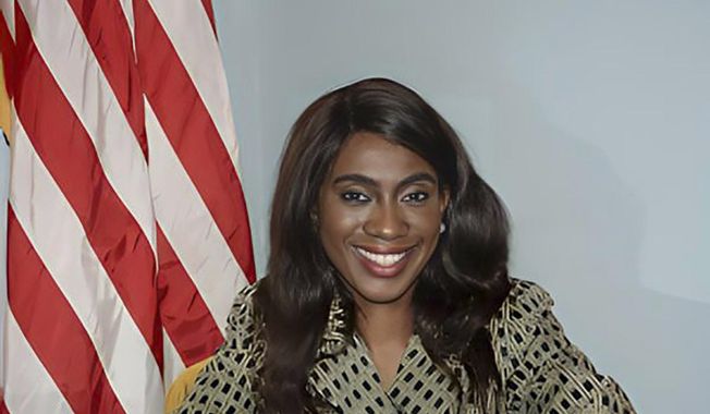 FILE - This undated photo provided by the Sayreville, N.J., Borough Council shows Sayreville Councilwoman Eunice Dwumfour. On Wednesday, Aug. 16, 2023, Rashid Ali Bynum, the church associate charged with gunning down Dwumfour, a New Jersey pastor and councilwoman, was indicted on murder and weapons charges. (Sayreville Borough Council via AP, File)