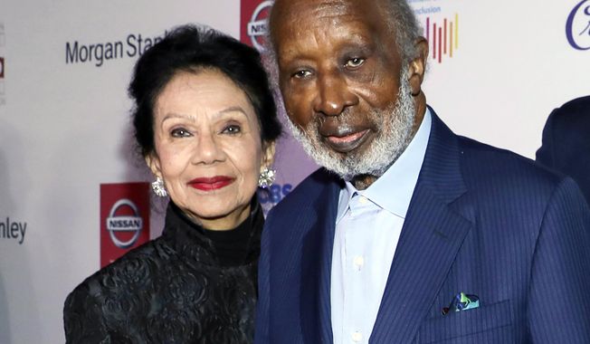 FILE - Jacqueline Avant, left, and Clarence Avant appear at the 11th Annual AAFCA Awards in Los Angeles on Jan. 22, 2020. Clarence Avant, the manager, entrepreneur, facilitator and adviser who helped launch or guide the careers of Quincy Jones, Bill Withers and many others and came to be known as “The Godfather of Black Music,” has died. He was 92. His death was announced Monday by his family. Jacqueline Avant was murdered in their Beverly Hills home in 2021. (Photo by Mark Von Holden Invision/AP, File)