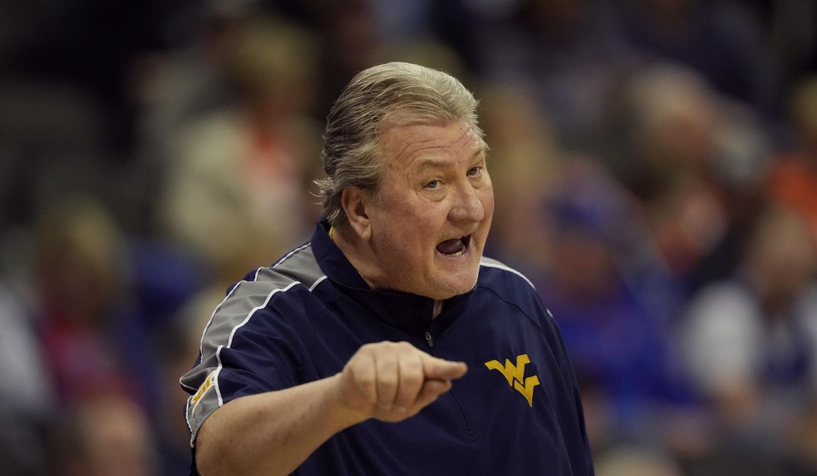 West Virginia head coach Bob Huggins talks to his players during the first half of an NCAA college basketball game against Texas Tech in the first round of the Big 12 Conference tournament Wednesday, March 8, 2023, in Kansas City, Mo. Former West Virginia men’s basketball coach Bob Huggins has entered a 12-month diversion program to resolve a drunken driving arrest. Huggins had been scheduled for a formal arraignment on Thursday, Aug. 17. According to court records in Pittsburgh, that hearing was canceled last month after he was accepted into the program. (AP Photo/Charlie Riedel, File) **FILE**